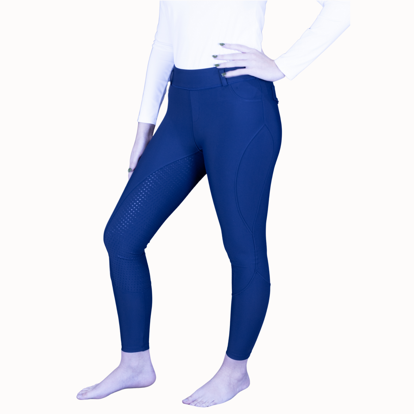 Youth Riding Tights - Navy